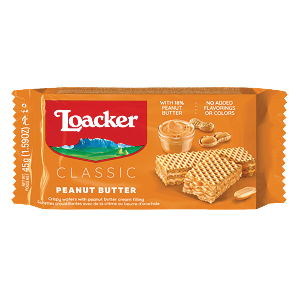 LOACKER CLASSIC PEANUT BUTTER WAFER 1.59 OZ BAG