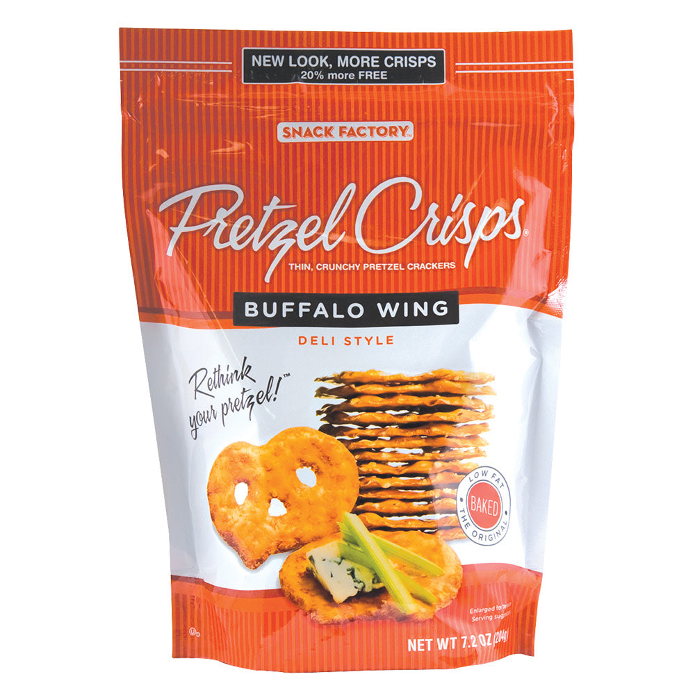 PRETZEL CRISPS BUFFALO WING 7.2 OZ BAG