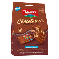 LOACKER MILK CHOCOLATE CHOCOLATERIE WAFERS 4.02 OZ BAG