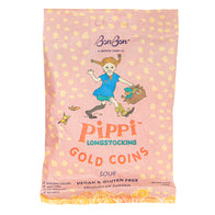 BONBON PIPPI LONGSTOCKING SOUR GOLD COINS 4.2 OZ PEG BAG