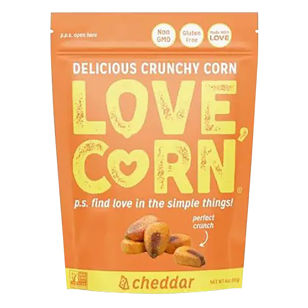 LOVE CORN - CHEDDAR POUCH - 4OZ
