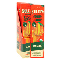 SOLELY ORGANIC MANGO FRUIT JERKY 0.8 OZ 12 COUNT