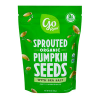 GO RAW SPROUTED PUMPKIN SEEDS WITH SEA SALT 10 OZ BAG