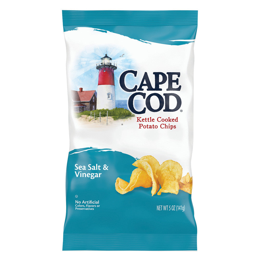 CAPE COD SEA SALT &amp; VINEGAR POTATO CHIPS 5 OZ BAG