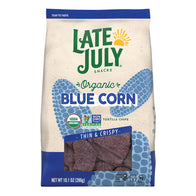 LATE JULY RESTAURANT STYLE BLUE CORN TORTILLA CHIPS 10.1 OZ POUCH