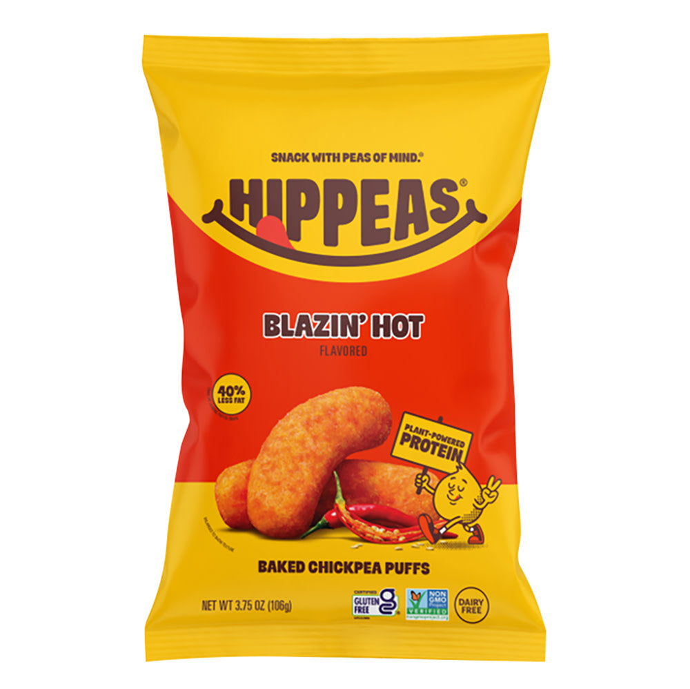 HIPPEAS FLAVOR BLAST! BLAZIN' HOT CHICKPEA PUFFS 3.75 OZ BAG