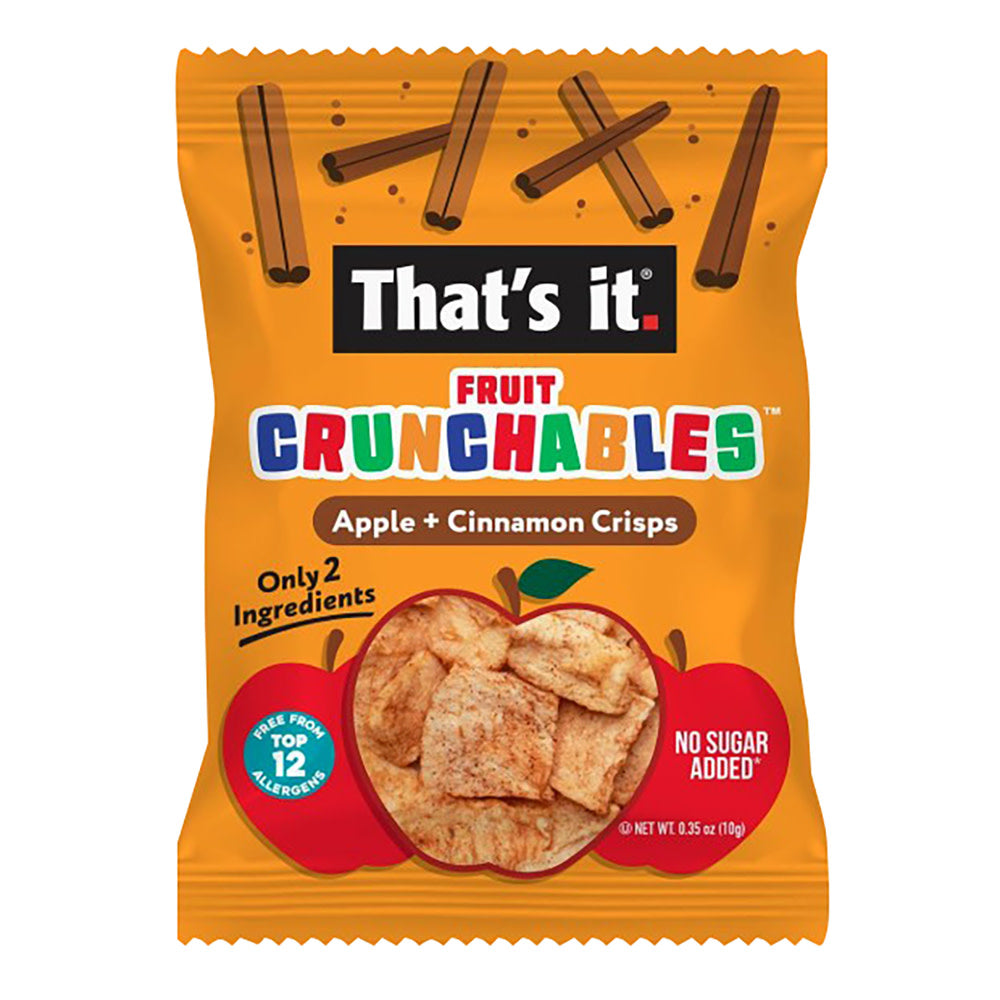 THAT'S IT APPLE &amp; CINNAMON CRISPS FRUIT CRUNCHABLES 0.35 OZ BAG