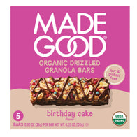 MADEGOOD - GRANOLA BARS DRIZ CBC(5CT) - 4.25OZ