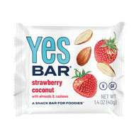 Yes Bar Strawberry Coconut Bars - 6ct