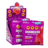 Shameless Snacks Super Sour Cherry Bomb Gummy Candy Peg Bags - 6ct