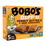 Bobo's Dipp'd Peanut Butter & Dark Chocolate Bars - 6ct