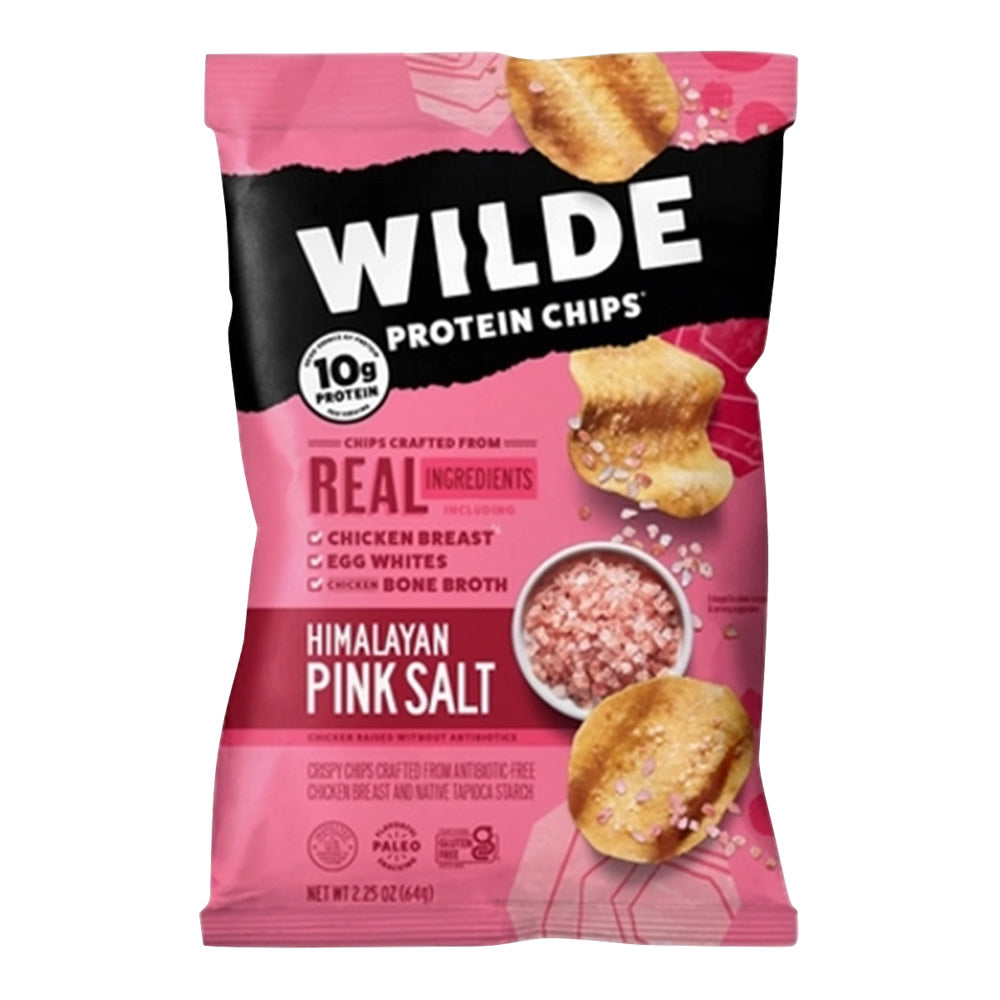 WILDE HIM PINK SALT PRO CHICKEN CHIPS 2.25 OZ BAG