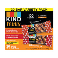 Kind Minis Peanut Butter Dark Chocolate Dark Cherry Cashew Boxes - 4ct