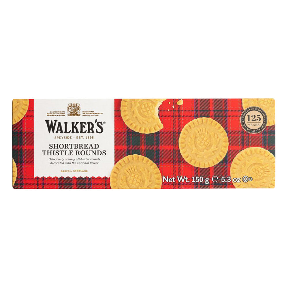 WALKERS SHORTBREAD ROUND COOKIES 5.3 OZ BOX