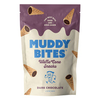 Muddy Bites Dark Chocolate Waffle Cone Snacks - 12ct