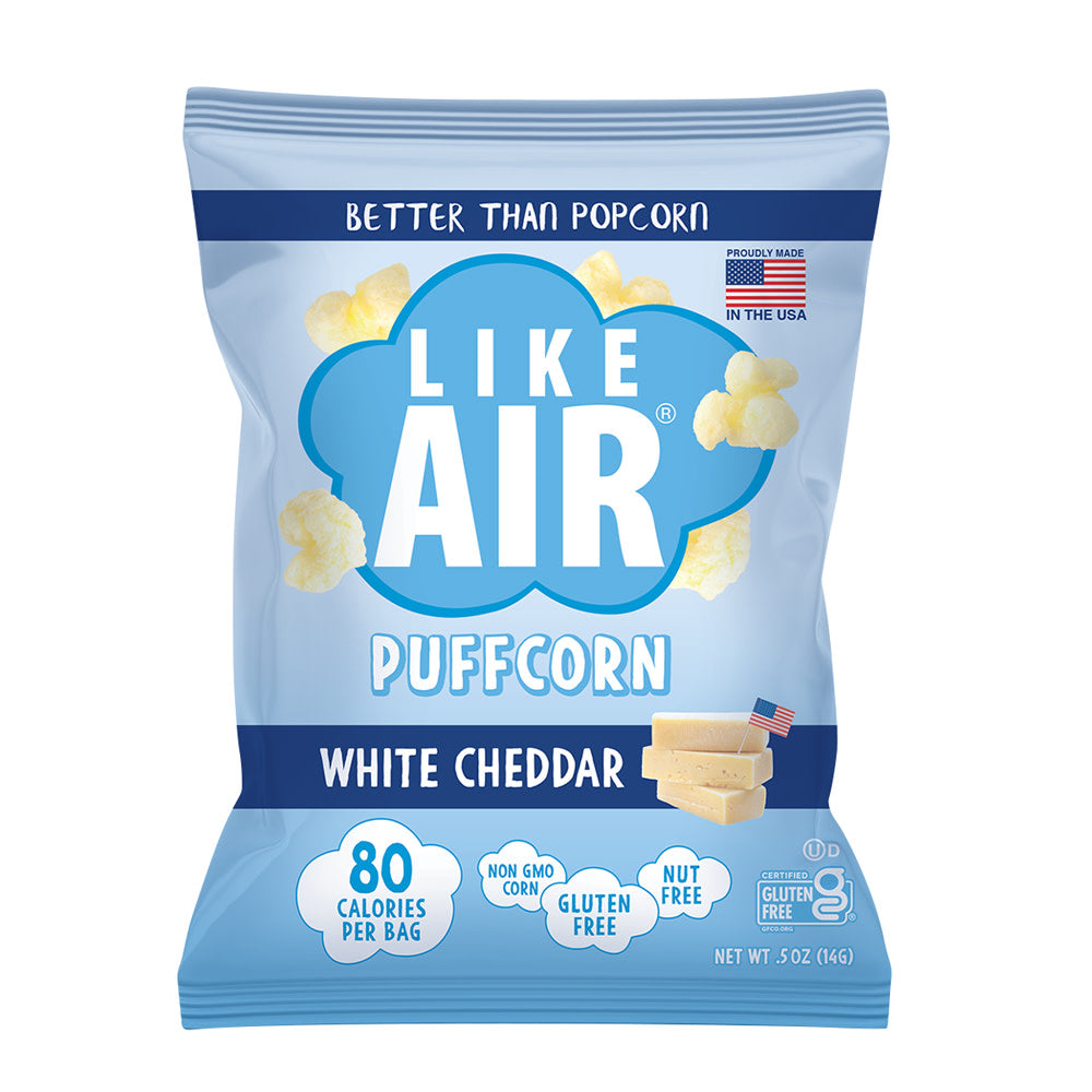 LIKE AIR - WHITE CHEDDAR PUFFCORN - 0.5OZ