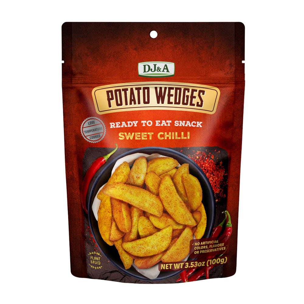 DJ&amp;A POTATO WEDGES SWEET CHILLI 3.53 OZ POUCH