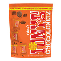 Tony's Chocolonely Tiny Milk Chocolate Caramel Sea Salt Pouches - 8ct
