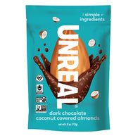 Unreal Dark Chocolate Coconut Covered Almonds Pouches - 6ct