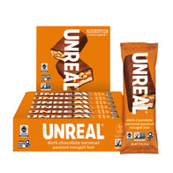 Unreal Dark Chocolate Caramel Peanut Nougat Bars - 12ct