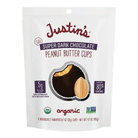 Justin's Super Dark Chocolate PB Cups Pouches - 6ct