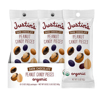 Justin's Dark Chocolate Peanut Candy Pieces Pouches - 12ct