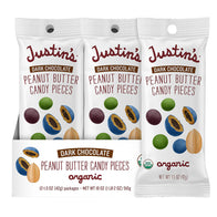 Justin's Dark Chocolate PB Candy Pieces Pouches - 12ct