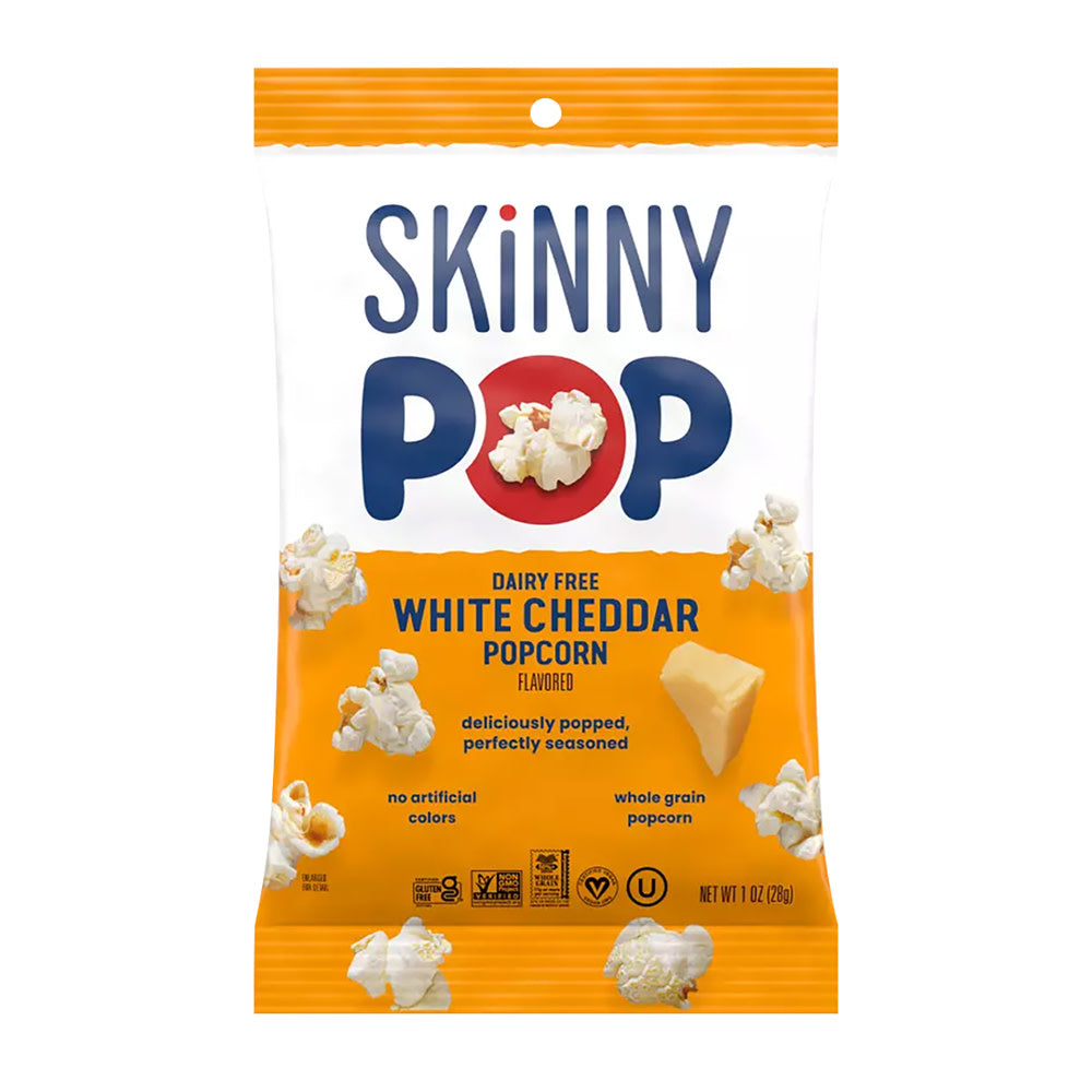 SKINNYPOP WHITE CHEDDAR POPCORN 1 OZ BAG