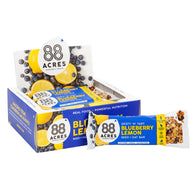 88 Acres Blueberry Lemon Seed and Oat Bars - 9ct