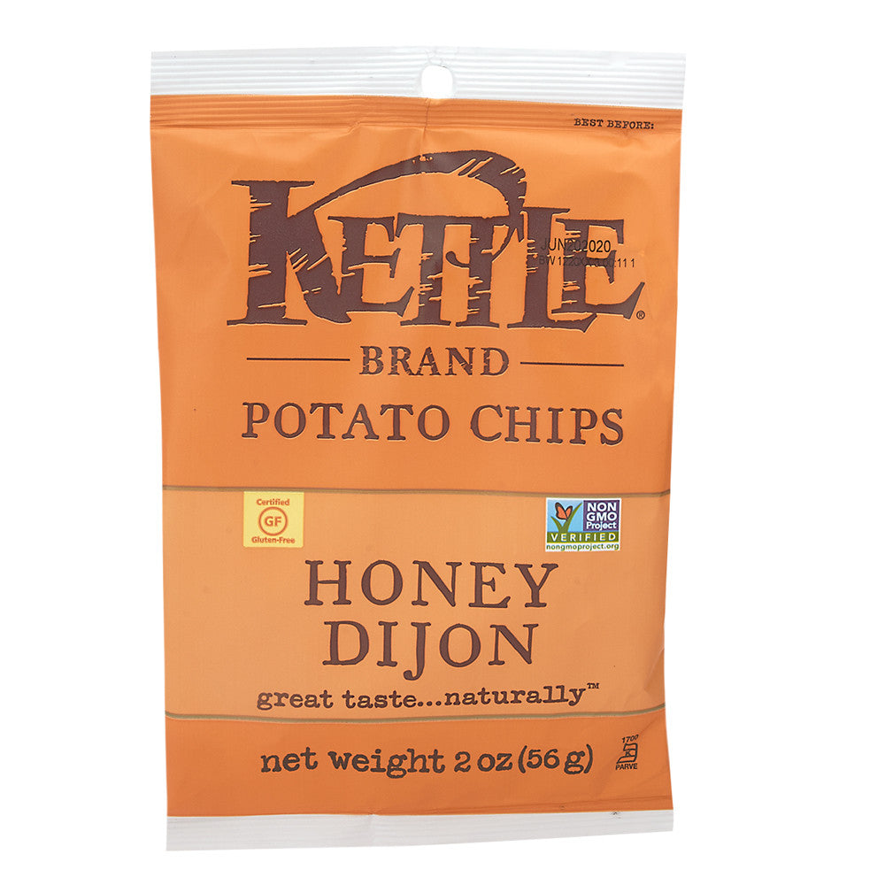 KETTLE HONEY DIJON POTATO CHIPS 2 OZ PEG BAG