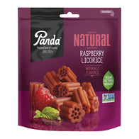 Panda Raspberry Licorice Chews Pouches - 8ct