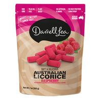 Darrell Lea Raspberry Soft Licorice - 8ct