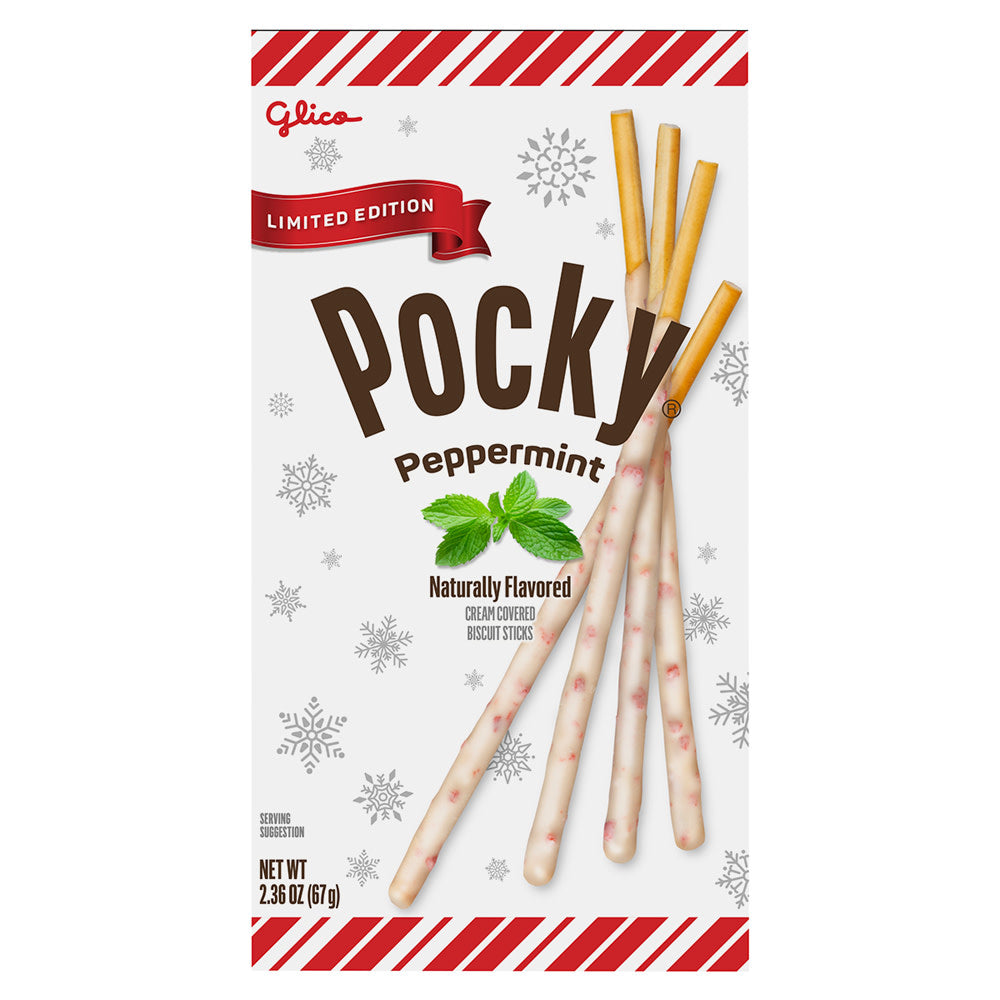 POCKY PEPPERMINT CREAM STICKS 2.36 OZ BOX
