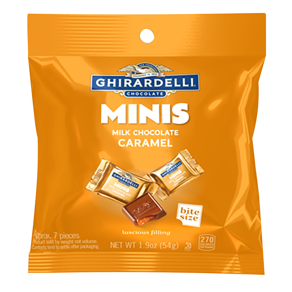 Ghirardelli Caramel Milk Chocolate Miniatures - 12ct