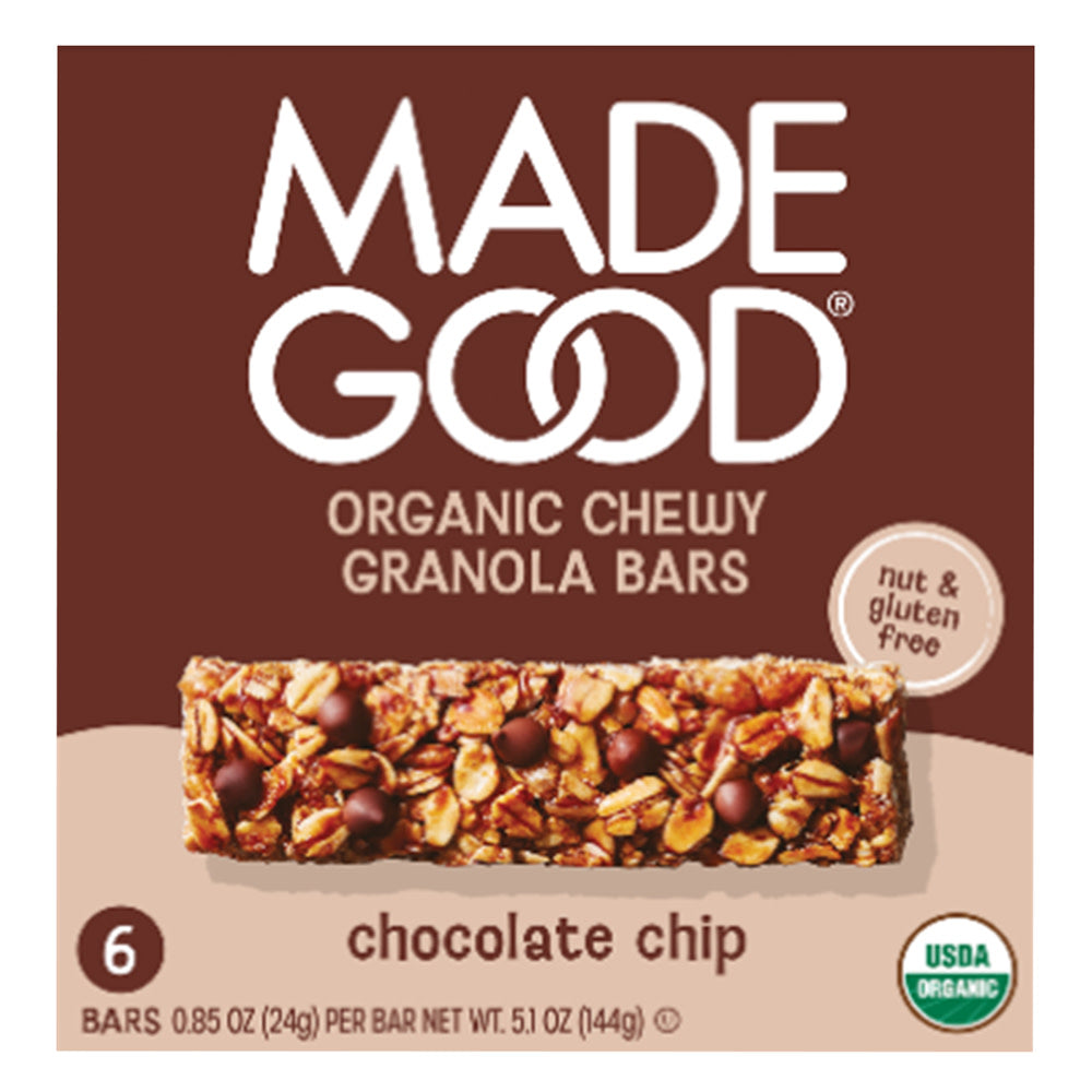 MADEGOOD - GRANOLA BARS CHOCOLATE CHIP(6CT) - 5.1OZ