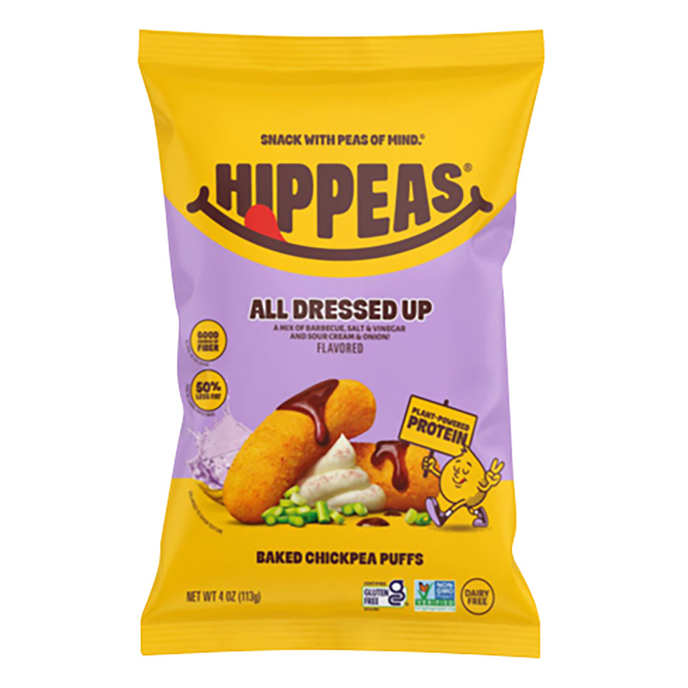 HIPPEAS - CHICKPEA PUFFS - ALL DRESSED - 4OZ