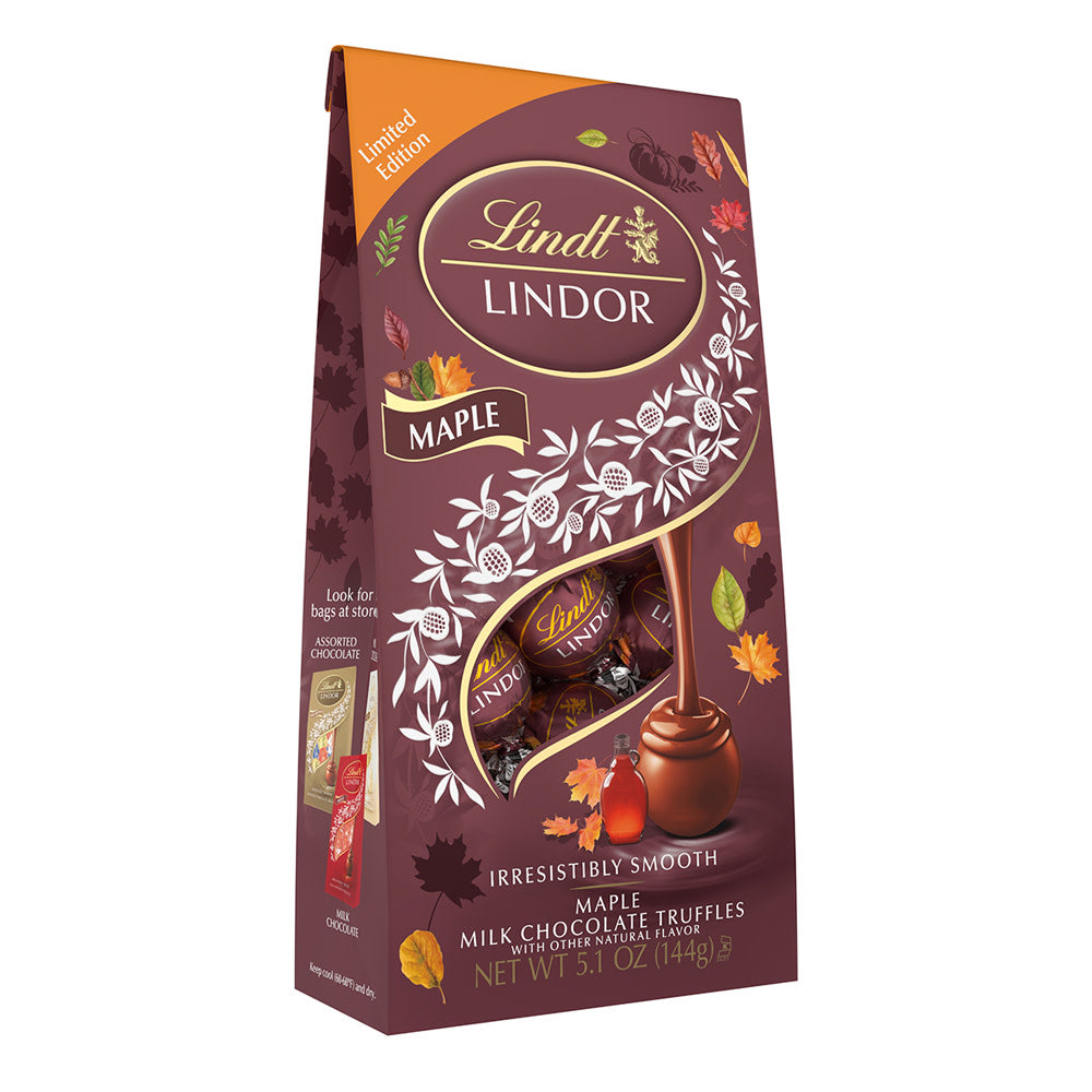 Lindt Lindor Milk Chocolate Maple Truffle Bags - 6ct – CandyStore.com