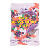 BONBON SOUR BLACKBERRY FISH 5.2 OZ PEG BAG