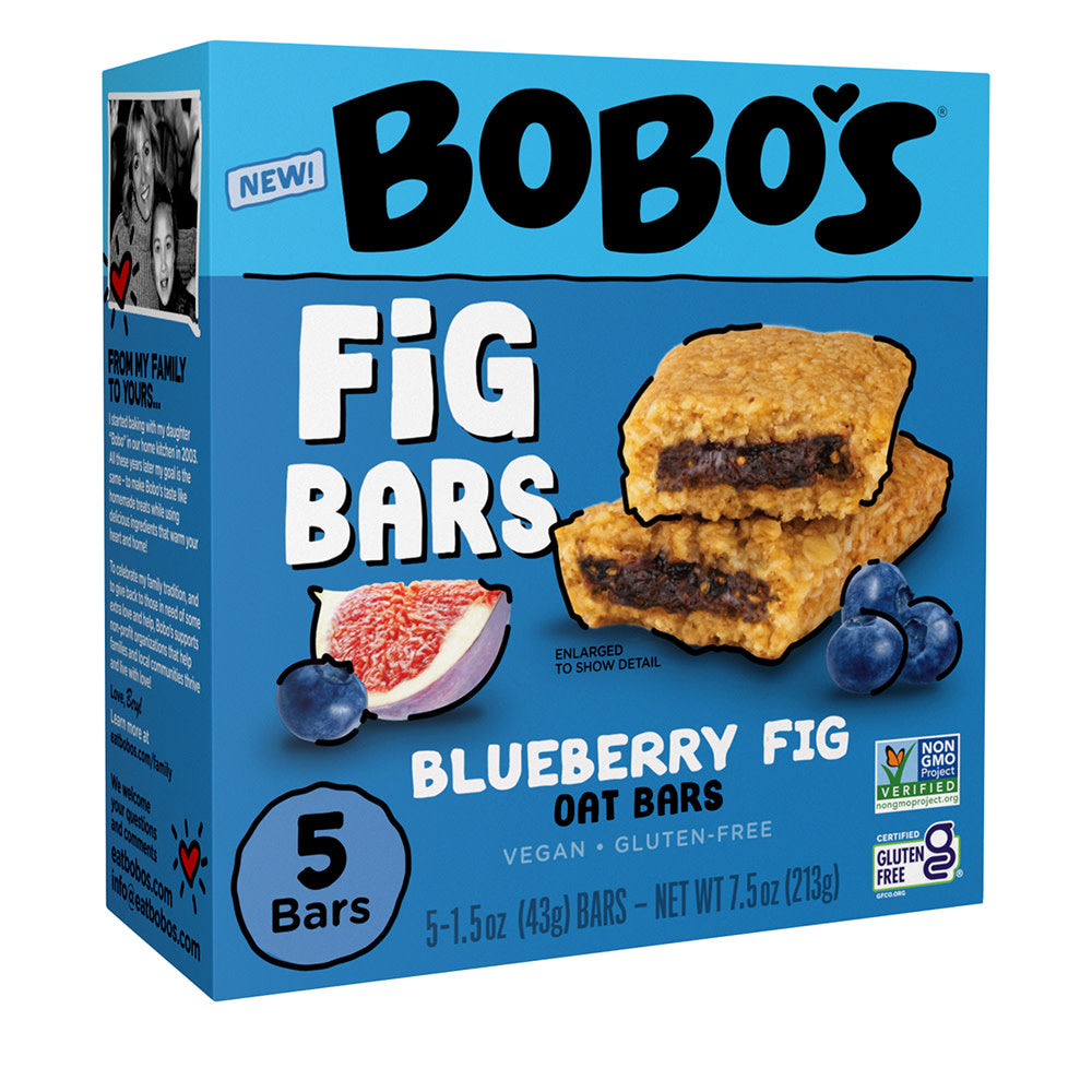 BOBO'S BLUEBERRY FIG BARS 7.5 OZ BOX