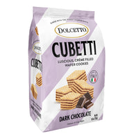DOLCETTO CUBETTI DARK CHOCOLATE WAFER COOKIES 8.8 OZ BAG
