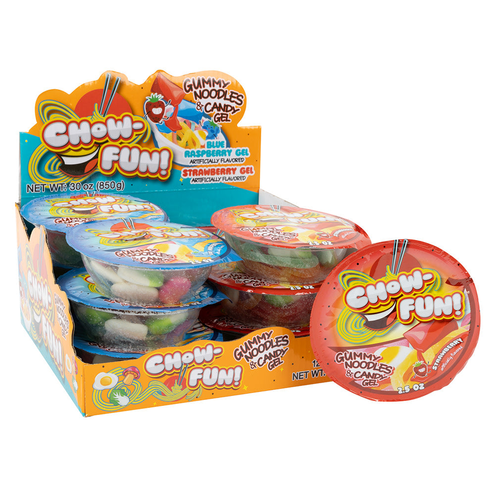 CHOW-FUN! GUMMY NOODLES &amp; CANDY GEL 2.5 OZ BOWL