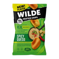 WILDE SPICY QUESO PROTEIN CHICKEN CHIPS 2.25 OZ BAG