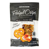 PRETZEL CRISPS SEA SALT AND CRACKED PEPPER 7.2 OZ BAG