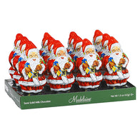 Semi-Solid Santa Foiled Milk Chocolate - 12ct