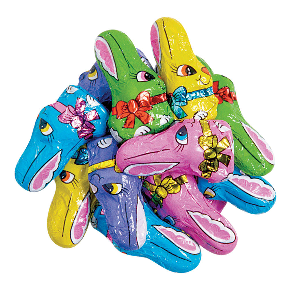 Solid Milk Choc Foiled Mini Baby Bunnies - 10lb Bulk – CandyStore.com