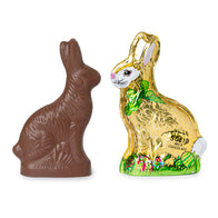 Solid Milk Chocolate Foiled Sitting Rabbit - 48ct