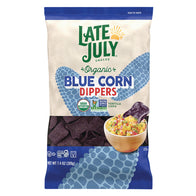 LATE JULY DIPPERS BLUE CORN TORTILLAS 7.4 OZ BAG