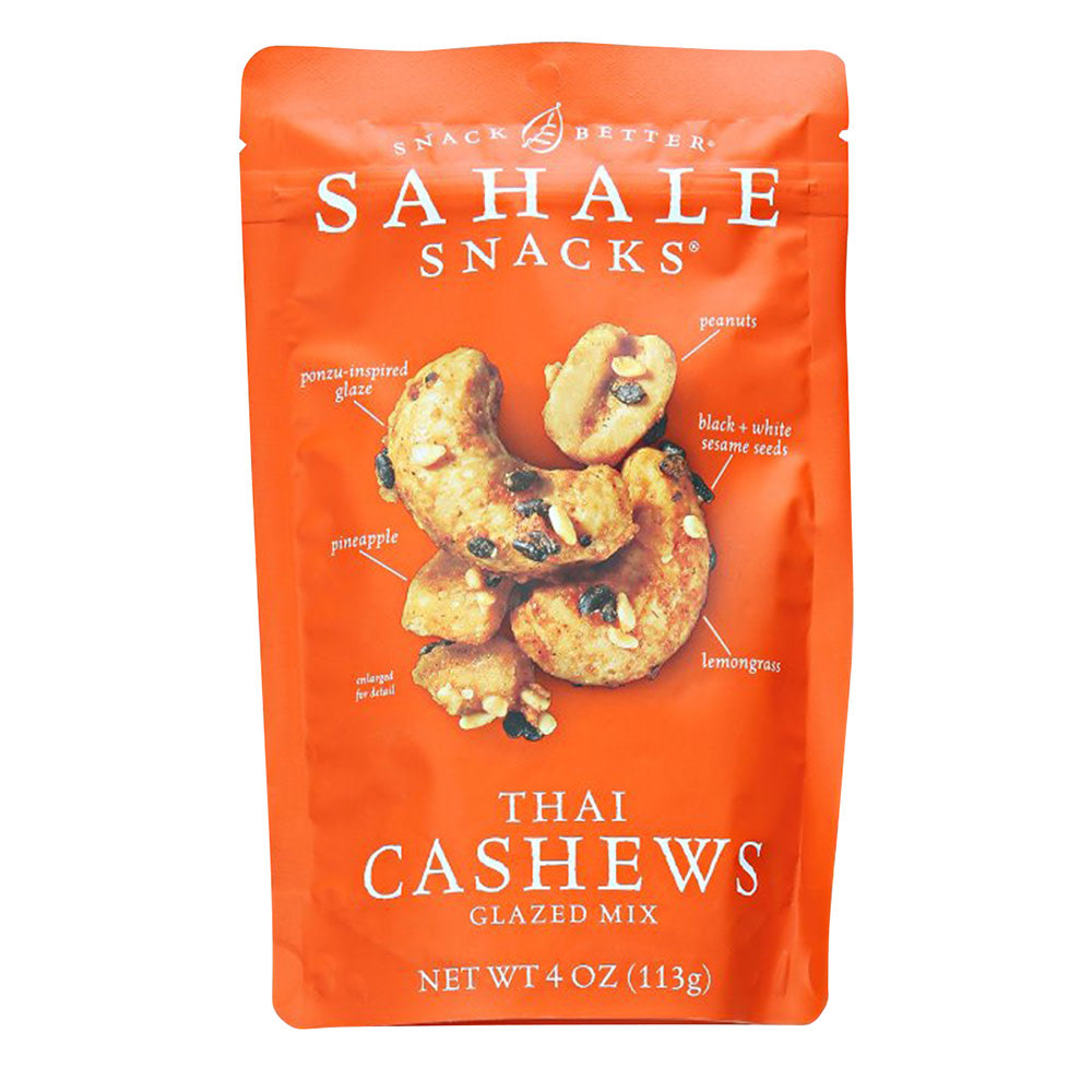 SAHALE GLAZED THAI CASHEWS 4 OZ POUCH