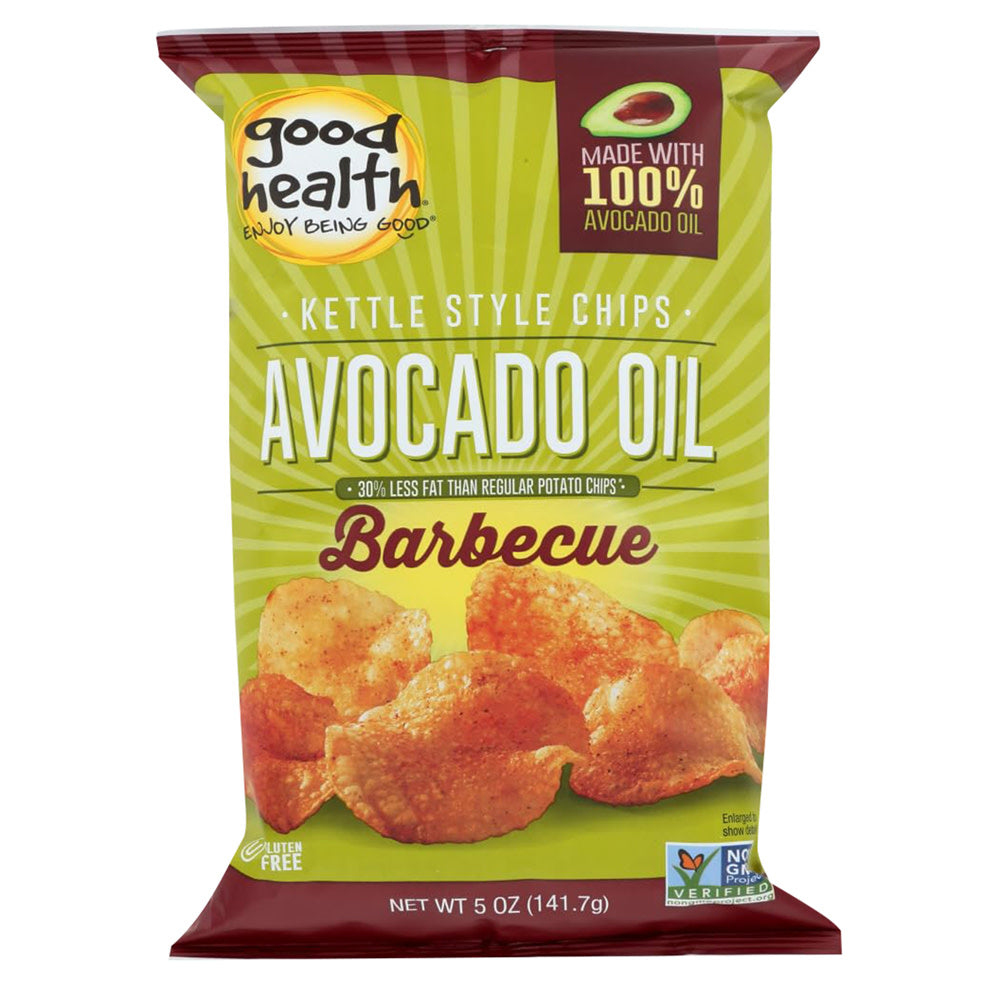 GOOD HEALTH BARBEQUE AVOCADO OIL KETTLE CHIPS 5 OZ BAG