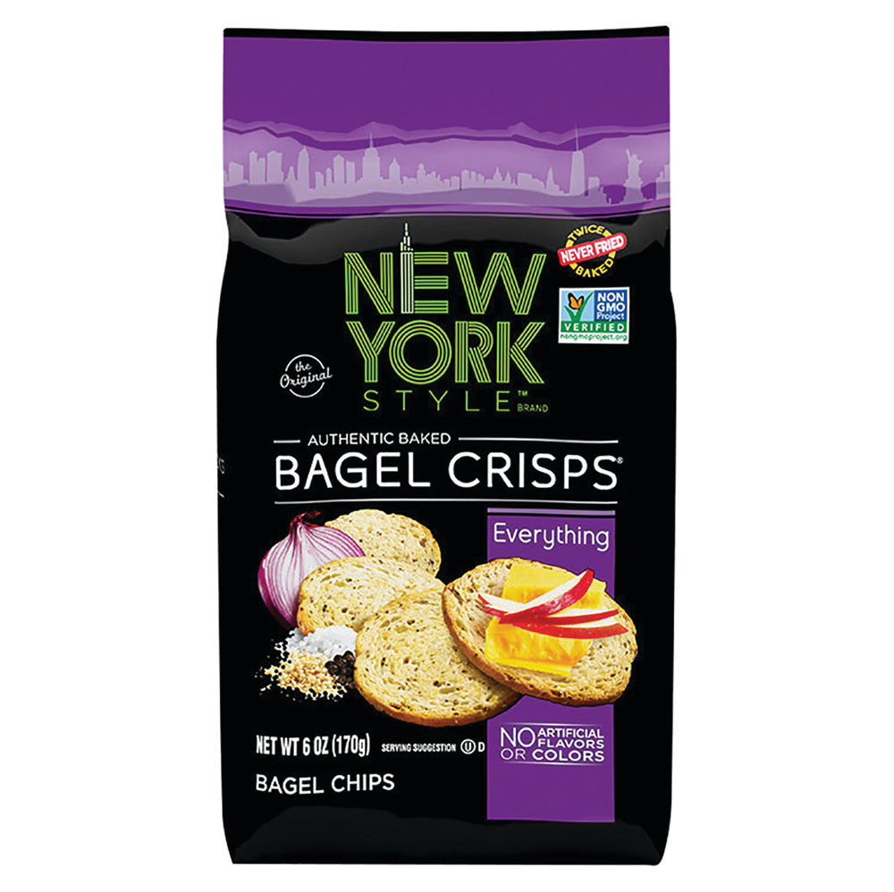 NY STYLE EVERYTHING BAGEL CRISPS 6 OZ BAG